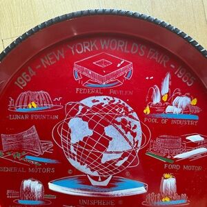 New York World's Fair "Peace Through Understanding" souvenir tray